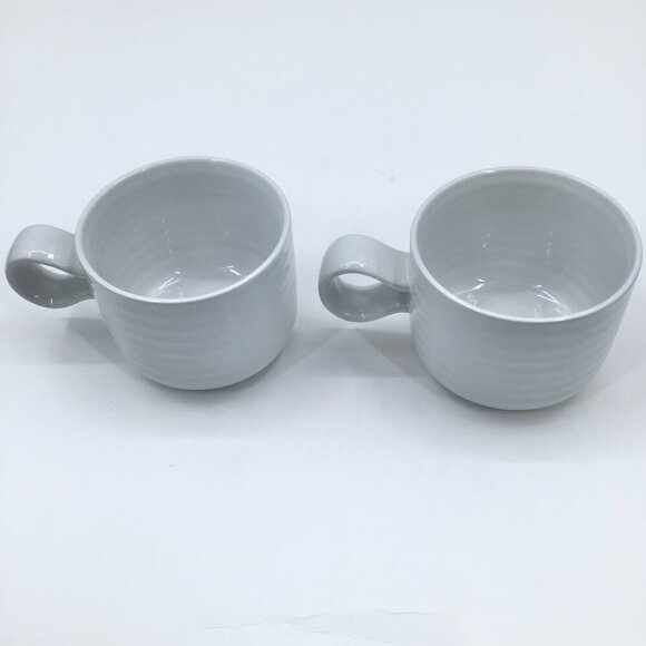 Crate &Barrel Black Dot Cappucino Coffee Mugs Camilla Engdahl Swedish Minimalist - Picture 6 of 9